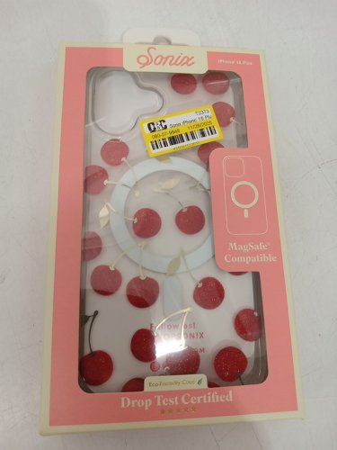Sonix Magsafe Compatible Drop Test Certified Phone Case for iPhone 16 Plus - Clear / Cherry (Model: A24-M436-0011) image 2