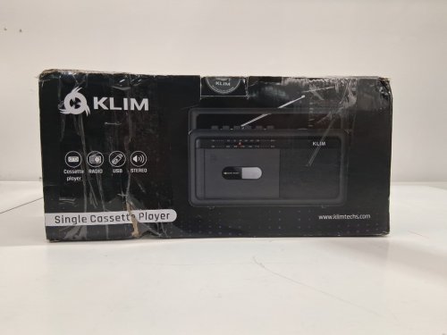 KLIM Portable Cassette Player, Tape Recorder and Boombox with AM/FM Radio, USB, Bluetooth, Speaker, and Earphone Jack - Black image 4