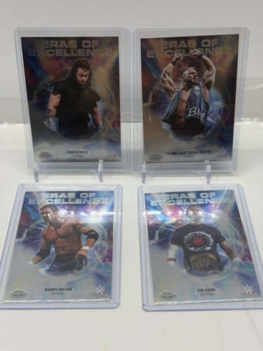 4 ASSTD WWE ERAS OF EXCELLENCE - STONE COLD, UNDERTAKER, RANDY ORTON, CM PUNK CARDS image 6
