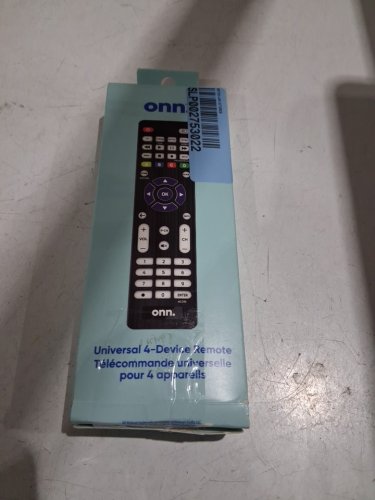 ONN. 4-DEVICE UNIVERSAL REMOTE CONTROL - COMPATIBLE WITH ALL MAJOR BRANDS - BLACK image 2