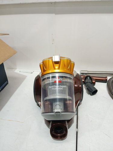 BISSELL HARD FLOOR EXPERT MULTI-CYCLONIC BAGLESS CANISTER VACUUM - SILVER/ORANGE (MODEL: 1547) image 4