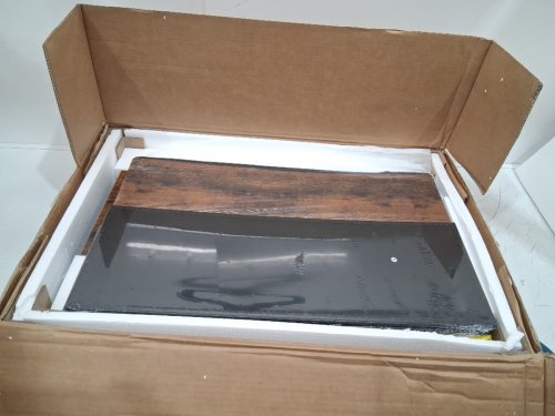 WOODEN WASHER DRYER COUNTERTOP/TOPPER WITH SHELF AND 2 DRAWERS - 54" X 27.5" X 12" - BROWN (MODEL: DX0202-C250399S-03) image 4