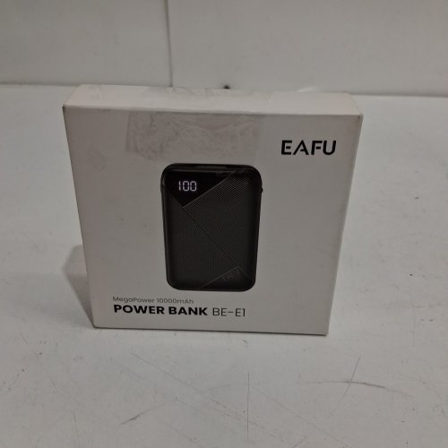 EAFU PORTABLE CHARGER POWER BANK WITH LED DISPLAY - 10000mah - BLACK (MODEL: BE-E1) image 2