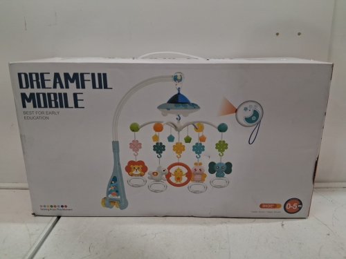 NWT DREAM WORLD DREAMFUL CRIB MOBILE - PINK SPACECRAFT image 4