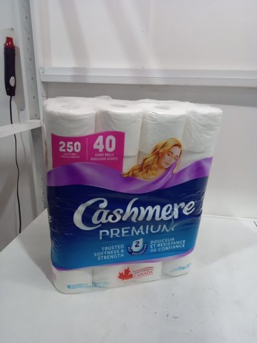 40Pk cashmere premium bath tissue giant toilet paper rolls - white (model: 1424970) image 2
