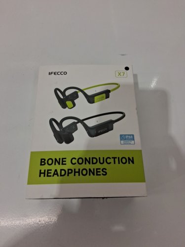 IFECCO Bone Conduction Bluetooth Wireless Headphones with Microphone - black (Model : x7) image 4