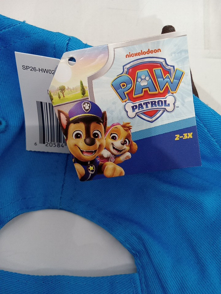 Toddler's Paw Patrol Chase Adjustable 3D Baseball Cap with ears - Size 2-3X - Blue (Model: PPB3DS26) image 3