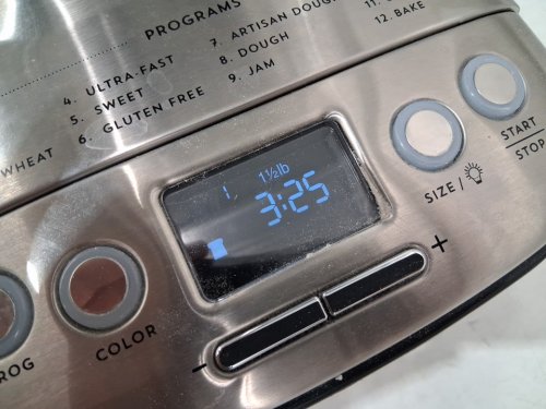 CUISINART COMPACT AUTOMATIC BREAD MAKER - MAKES 2LB LOAVES - BRUSHED STAINLESS (MODEL: CBK-110C) image 6