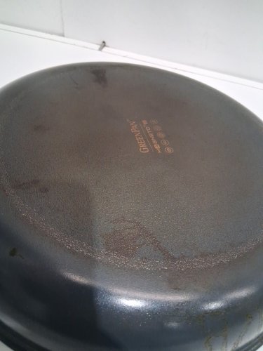 GREENPAN "THE BIG FRY" FRYPAN NON-STICK, PFAS-FREE, DISHWASHER SAFE & OVEN SAFE - 14" - GRAY (MODEL: 1972977) image 4