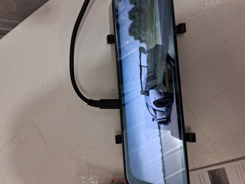 hd dvr rear view mirror camera kit - 1080p - black image 5