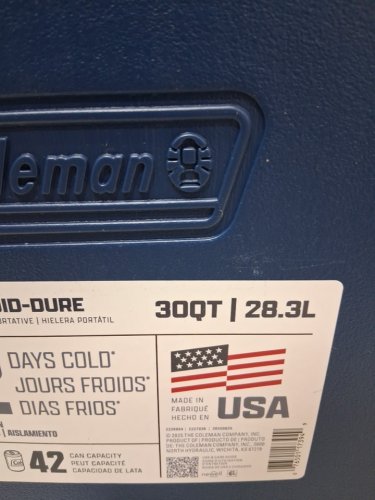 COLEMAN CHILLER PORTABLE HARD COOLERS - 30QT - SAPPHIRE BLUE (MODEL:2226954) image 3