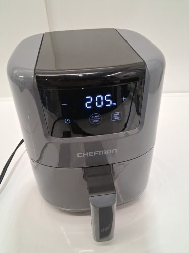 CHEFMAN MINI TURBOFRY TOUCH DIGITAL AIR FRYER - 2QT - GREY (MODEL:RJ38-2T-GREY) image 4