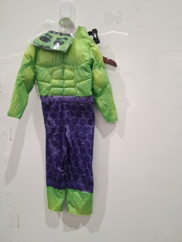 2PC TODDLER MARVEL PADDED HULK COSTUME - 3-4T - GREEN/PURPLE image 2