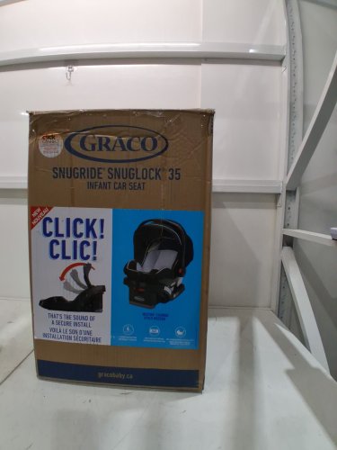 graco snugride snuglock 35 infant car seat for babies/infants up to 35lbs weston fashion - grey / black (model: 2051603) image 2