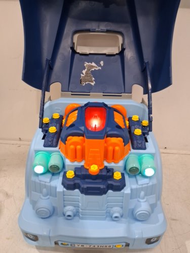 60PC Kids VEVOR Engine Toy Mechanic Car Repair Set with Removable Parts with Lights, Sounds, Steering Wheel and Horn - Ages 3yrs & Up - Blue (MODEL: D001-4) image 4