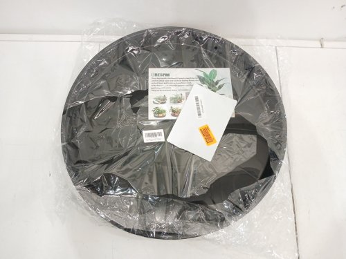 3PK GRESPRIS Plant Saucer Trays - 18" - Black image 3