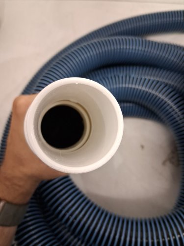 amazon basics pool hose - 30ft - blue/white - (model:AMZ624018) image 4