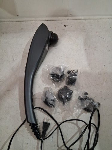 Homedics Deep Tissue Percussion Massager with 3 Speeds - 5 Attachments -Muscle Recovery - Black (Model: 	HHP-341-4RM) image 3