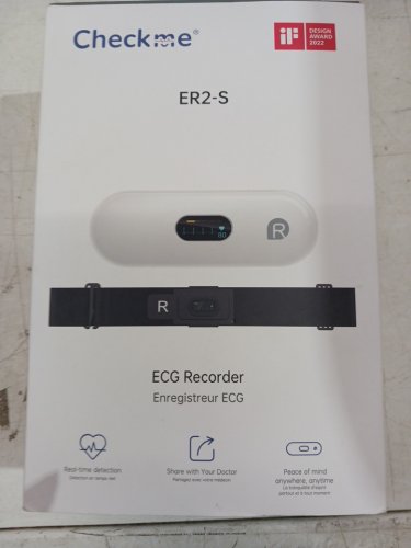 Checkme ECG/EKG Monitor with Chest Strap - AI Analysis in App, 30s to 15 min Heart Recording, Cardio Mobile Device with Display - Portable Bluetooth Heart Monitor with Rechargeable Battery (MODEL:ER2-S) image 3