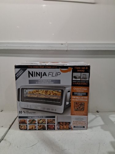 NINJA FOODI 8-IN-1 DIGITAL FLIP-AWAY AIR FRY OVEN - STAINLESS STEEL - (SP101C) image 2