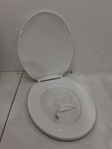 Garvee Round Toilet Seat with Slow Soft Close - 17" - white (model: pho-0r8ldvyt) image 2