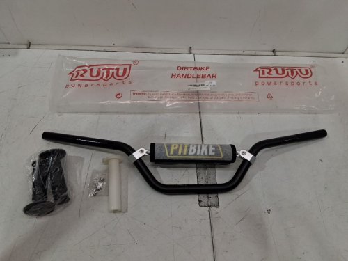 wingsmoto motocross dirt bike handlebar with foam pad and grips Compatible with major pit dirt bike models - 7/8" x 30.1" - black (model: ZH07) image 3
