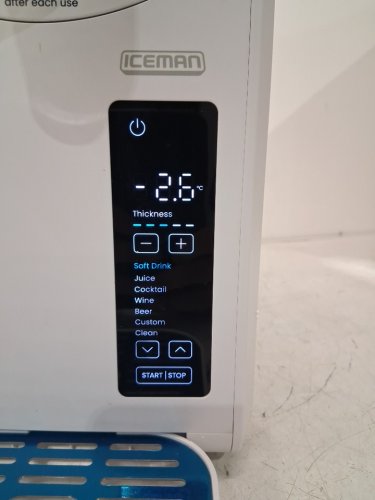 ICEMAN BY CHEFMAN SLUSHIE MACHINE WITH 5 PRESETS AND LED DISPLAY - 68OZ - WHITE (MODEL: RJ62-WHITE) image 7