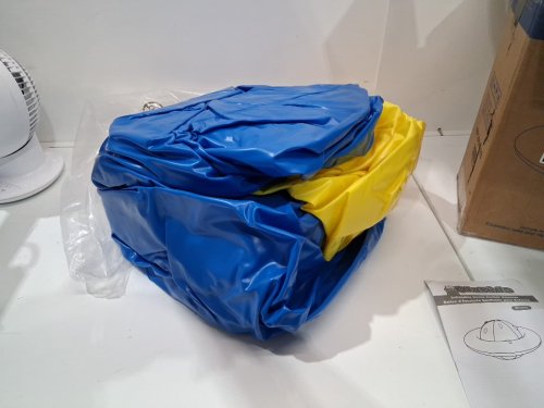 OLAKIDS Inflatable Dome Rocker Bouncer - 8FT - blue/yellow (model: NP10942YB) image 3