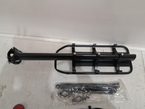 yontuo rear solid bearings universal bike bicycle cargo carrier rack - 115lb max load - black (model: bcr05) image 3