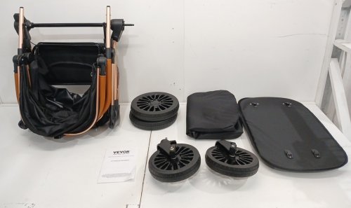 2-IN-1 PET STROLLER AND CARRIAGE BASKET - 33" X 23" X 41" - 66LBS CAP - BLACK (MODEL: G10A) image 3
