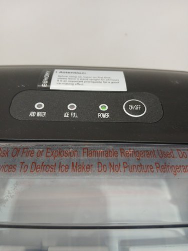 EUHOMY Countertop Ice Maker Machine - MAKES 26LB/Day - BLACK (MODEL: im-06d/IM001-Bbl-CAEH) image 5