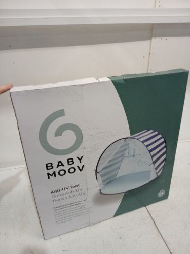 babymoov anti-uv baby & toddler pop-up sunshade shelter with upf 50+ protection - blue stripe (model: ao38217) image 3