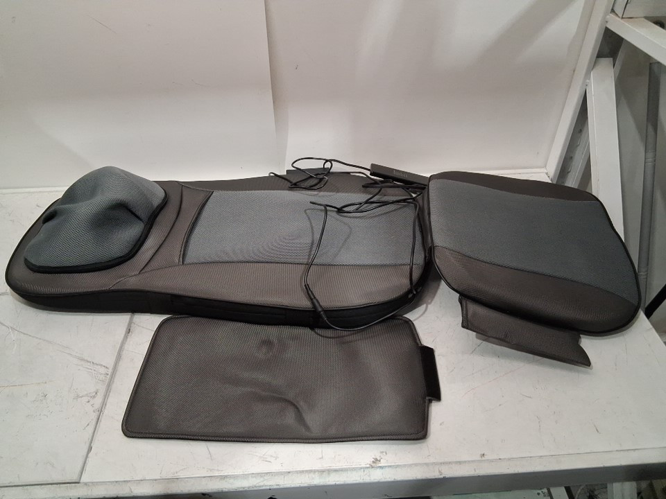 snailax shiatsu neck, shoulders & full back kneading shiatsu/rolling massager with heat - grey (model: sl-233) image 4