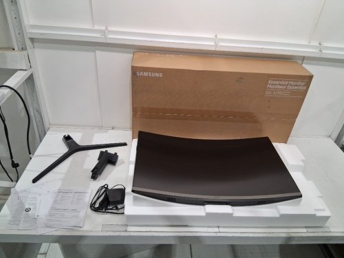 samsung s3 Essential fhd curved monitor - 32" - black (model: s32d390gan) image 2