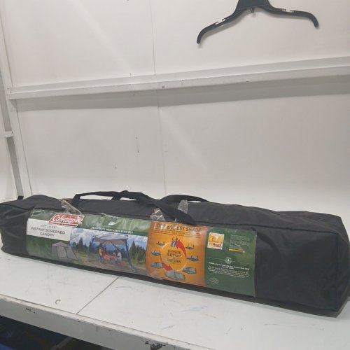 COLEMAN portable SCREENED CANOPY TENT WITH INSTANT SETUP - 11FT x 11FT - BACK HOME SCREENHOUSE SETS UP IN 60 SECONDS - GREY (Model: 2000036712) image 2