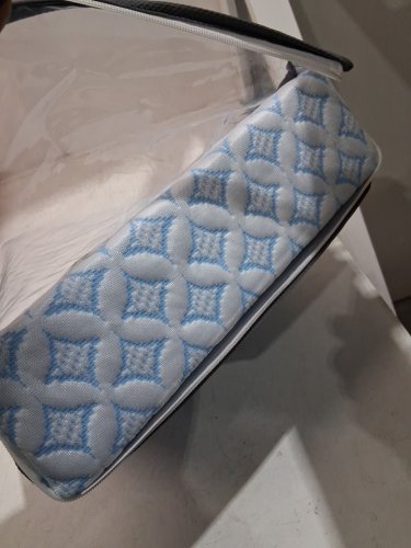 ArizaSleep Premium Cooling Mattress Protector - twin - blue/white image 4