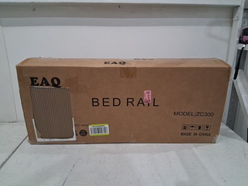 3pc EAQ baby bed guard rails for toddlers, adjustable height - Fits Queen/King mattresses - Zoo/grey (Model: ZC300) image 2