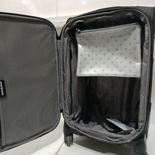 SwissGear Sion Softside Expandable spinner Roller carry-on Luggage/suitcase - 21" - Black image 4