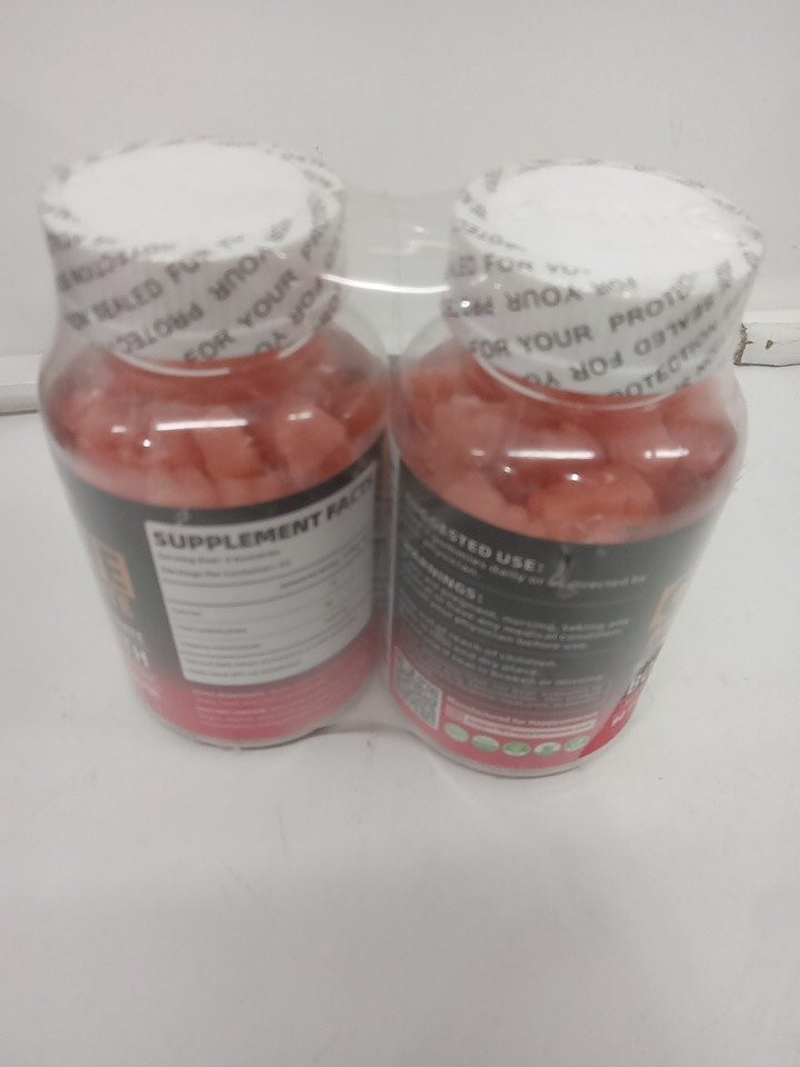 2 (90 Gummies) Happyummmm Creatine Monohydrate Strength Boosting Gummies (180 Gummies Total) - 5000mg - strawberry image 3