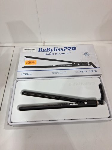 BaBylissPRO Nano Titanium Ultra Slim Flat Iron - 1" - black - (model: bnt4172tbkc) image 3