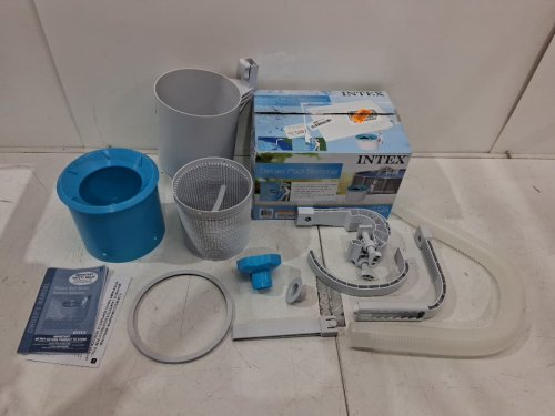 INTEX KRYSTAL CLEAR POOL BASICS ABOVE-GROUND POOL DELUXE WALL-MOUNTED AUTOMATIC SWIMMING POOL SURFACE SKIMMER - BLUE/WHITE (MODEL: 28000E) image 2