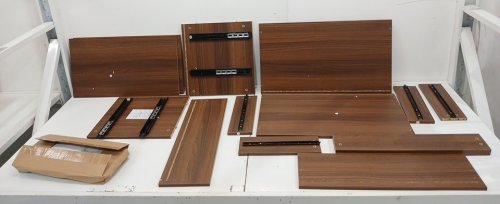 Giantex Stackable 2 Drawer Dresser - 24" x 15" x 13.5" - espresso brown (model:jz10303wt) image 4