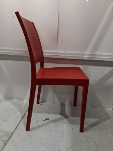 ARETA plastic stacking dining chair - 35" x 17" - red - (model:1011751) image 6
