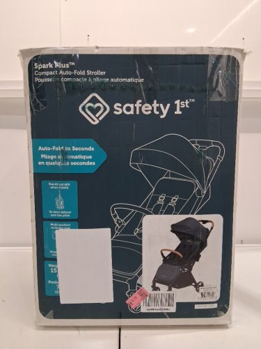 Safety 1st Spark Plus padded support  reclining seat Compact Auto-Fold Stroller - mineral graphite (model: 01282CMGT) image 9