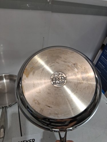 3pc meyer accolade induction oven safe no drip professional cookware pan set - 8" / 9.5" / 11" - stainless steel (MODEL: 1801554) image 5