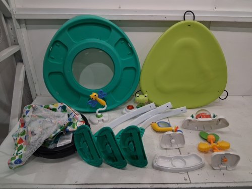 Bright Starts Bounce Bounce Baby 2-in-1 Activity Center Jumper and Table - 6m+ - Playful Pond Green (MODEL: 11565) image 3