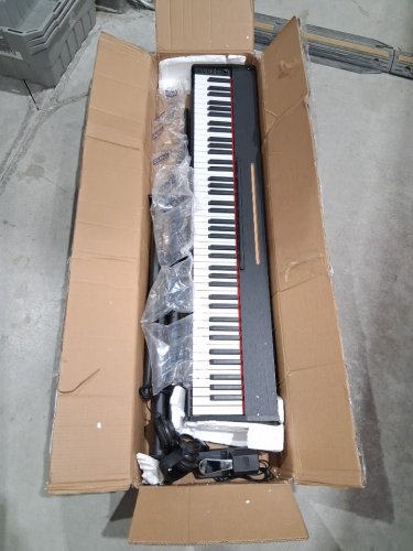 Eastar Full-Size Electric Digital Piano 88 Key Velocity-Sensitive Keyboard for Beginner with stand and pedal (model: EUP-80) image 3