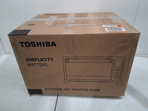 TOSHIBA MULTI-FUNCTION DIGITAL CONVECTION TOASTER OVEN - 1500W - STAINLESS STEEL/BLACK - (MODEL: AC25CEW-SSC) image 3
