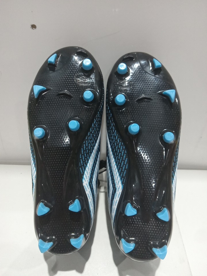 Kid's Umbro Aurora II Soccer Cleat - Size 3 - blue/black/white (style: 1985170) image 4