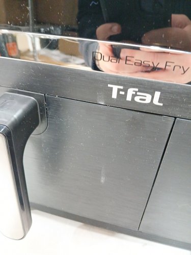 T-Fal Dual Easy Fry XXL Air Fryer - 6.5L / 4.5L - Black/Grey/Silver (Model: EY9428Q0) image 7